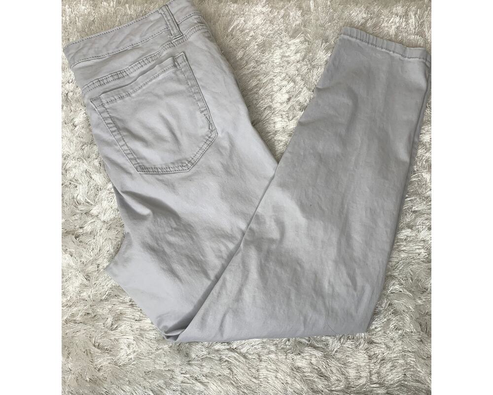 Jones New York Jeans Gray Taupe Stretch Skinny Jeans Sz 10 Boho Ankle